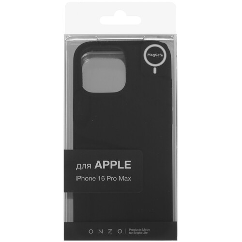 Купить Накладка  ONZO Velvet MagSafe для Apple iPhone 16 Pro Max черный  9296561. Характеристики, отзывы и цены в Донецке