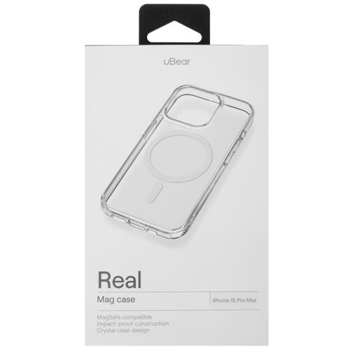 Купить Накладка  uBear Real Mag Case для Apple iPhone 15 Pro Max прозрачный  5460647. Характеристики, отзывы и цены в Донецке