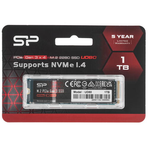 Купить 1000 ГБ M.2 NVMe накопитель Silicon Power UD80 [SP01KGBP34UD8005]  9907582. Характеристики, отзывы и цены в Донецке
