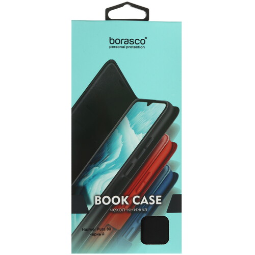 Купить Чехол-книжка  BoraSCO для HUAWEI Pura 80 черный  5637182. Характеристики, отзывы и цены в Донецке