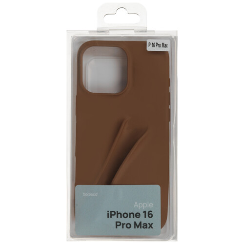 Купить Накладка  BoraSCO для Apple iPhone 16 Pro Max бежевый  5498117. Характеристики, отзывы и цены в Донецке