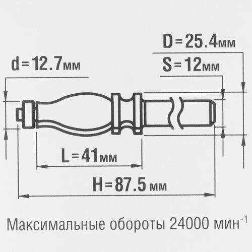 Купить Фреза ЗУБР 28716-25.4  5306765. Характеристики, отзывы и цены в Донецке