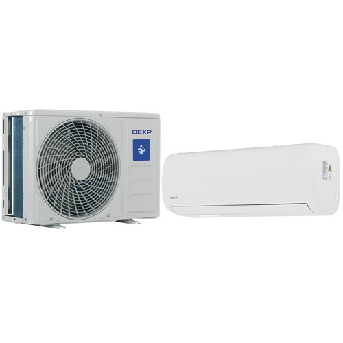 Купить Кондиционер настенный сплит-система DEXP AC-KMD9INV белый  9177432. Характеристики, отзывы и цены в Донецке