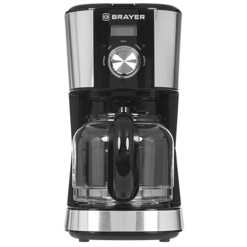 Купить Кофеварка капельная BRAYER BR1122 серебристый  5336799. Характеристики, отзывы и цены в Донецке