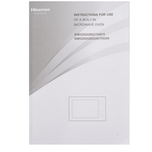 Купить Встраиваемая микроволновая печь Hisense BIM325G42BG черный  9312815. Характеристики, отзывы и цены в Донецке