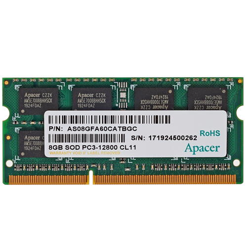 Купить Оперативная память SODIMM Apacer [DS.08G2K.KAM] 8 ГБ  1381793. Характеристики, отзывы и цены в Донецке