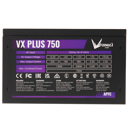 Купить Блок питания Formula VX PLUS 750  черный  9229618. Характеристики, отзывы и цены в Донецке