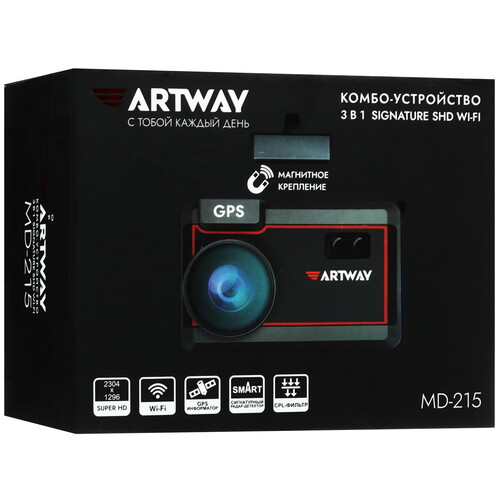 Купить Видеорегистратор с радар-детектором Artway MD-215  9183516. Характеристики, отзывы и цены в Донецке