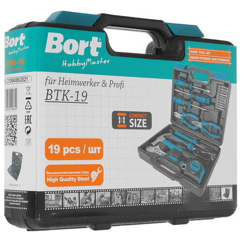 Купить Набор инструментов Bort BTK-19  9925958. Характеристики, отзывы и цены в Донецке