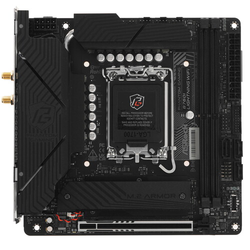 Купить Материнская плата ASRock Phantom Gaming B760I Lightning WiFi  5615271. Характеристики, отзывы и цены в Донецке