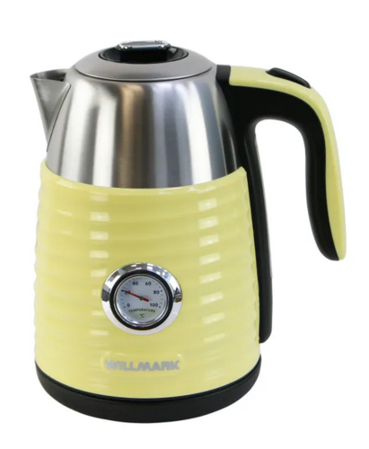 Купить Электрочайник WILLMARK WEK-1738PST желтый  9908674. Характеристики, отзывы и цены в Донецке