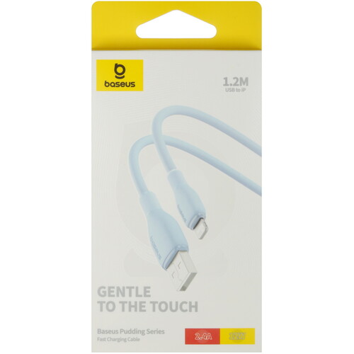 Купить Кабель круглый Baseus Lightning 8-pin - USB 2.0 Type-A голубой 1.2 м  5495761. Характеристики, отзывы и цены в Донецке