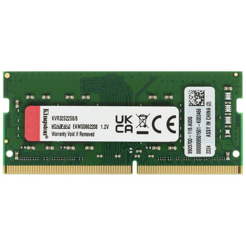 Купить Оперативная память SODIMM Kingston ValueRAM [KVR32S22S8/8] 8 ГБ  5053677. Характеристики, отзывы и цены в Донецке