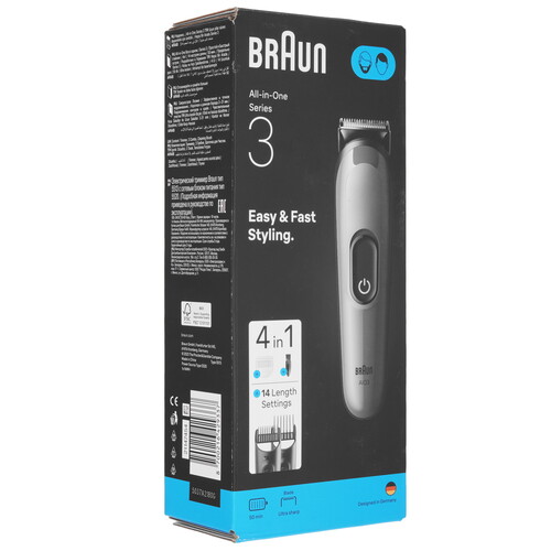Купить Триммер Braun AIO3500 серый/черный  9288665. Характеристики, отзывы и цены в Донецке
