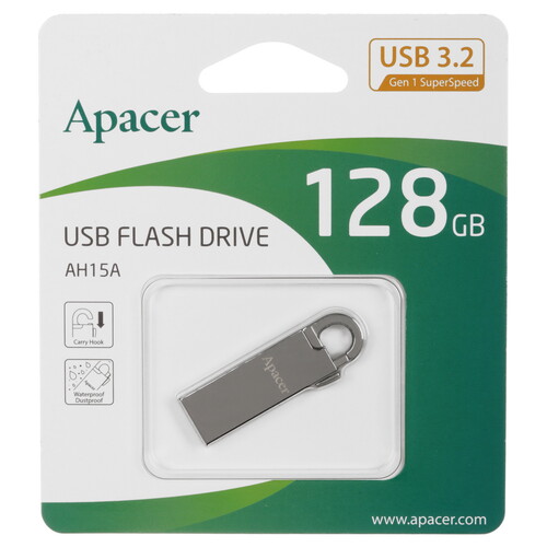 Купить Память USB Flash 128 ГБ Apacer AH15A  5456198. Характеристики, отзывы и цены в Донецке