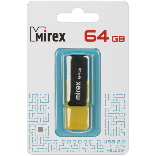 Купить Память USB Flash 64 ГБ Mirex CITY [13600-FMUCYL64]  5476337. Характеристики, отзывы и цены в Донецке