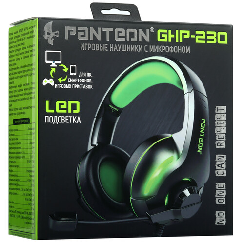 Купить Проводные наушники Panteon GHP-230 зеленый 2022  5472497. Характеристики, отзывы и цены в Донецке