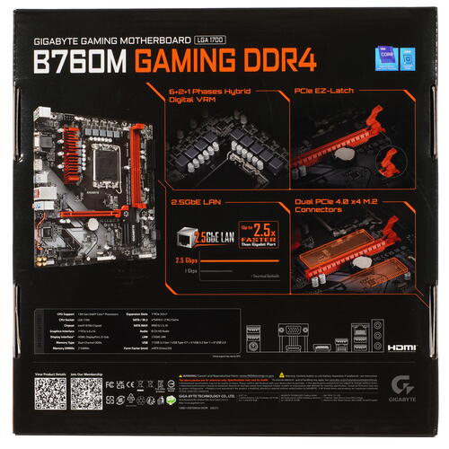 Купить Материнская плата GIGABYTE B760M GAMING DDR4  5087578. Характеристики, отзывы и цены в Донецке