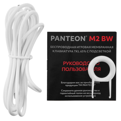 Купить Клавиатура  беспроводная Panteon M2 BW  5603545. Характеристики, отзывы и цены в Донецке