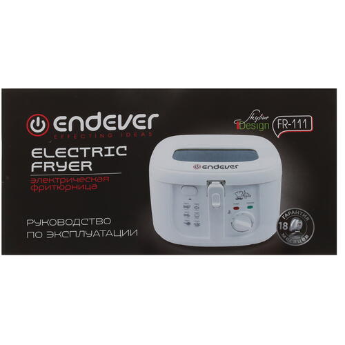 Купить Фритюрница Endever Skyline FR-111 белый  8123404. Характеристики, отзывы и цены в Донецке