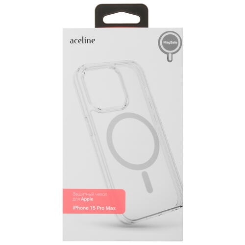 Купить Накладка  Aceline Clear Magnet для Apple iPhone 15 Pro Max прозрачный  5438847. Характеристики, отзывы и цены в Донецке