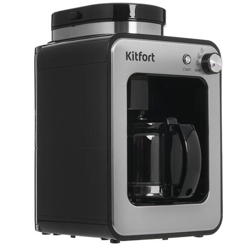 Купить Кофеварка капельная Kitfort KT-777 серебристый  5352730. Характеристики, отзывы и цены в Донецке
