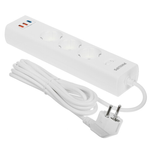 Купить Сетевой фильтр Philips CHP4336 белый  9158522. Характеристики, отзывы и цены в Донецке