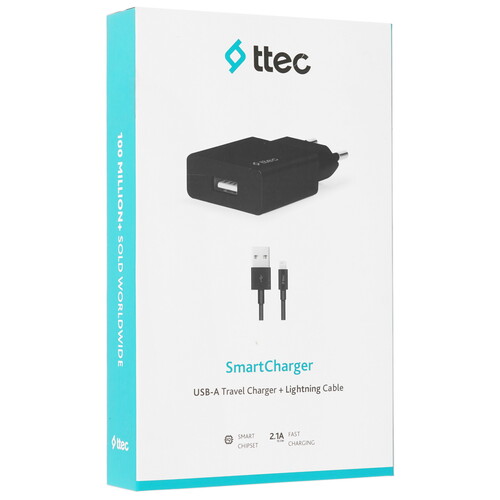 Купить Сетевое зарядное устройство TTEC SmartCharger черный  9202674. Характеристики, отзывы и цены в Донецке