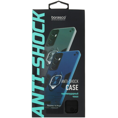 Купить Накладка  BoraSCO Anti-Shok Case для realme 14 Pro+ черный  5628707. Характеристики, отзывы и цены в Донецке