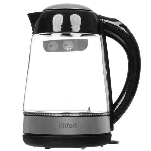 Купить Электрочайник Kitfort КТ-6126 черный  5352736. Характеристики, отзывы и цены в Донецке