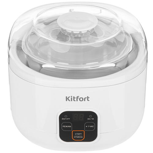 Купить Йогуртница Kitfort КТ-6082 белый  9072286. Характеристики, отзывы и цены в Донецке