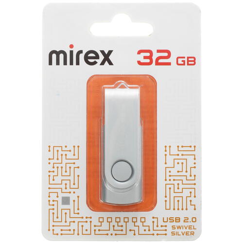 Купить Память USB Flash 32 ГБ Mirex SWIVEL [13600-FMUSIS32]  5441309. Характеристики, отзывы и цены в Донецке
