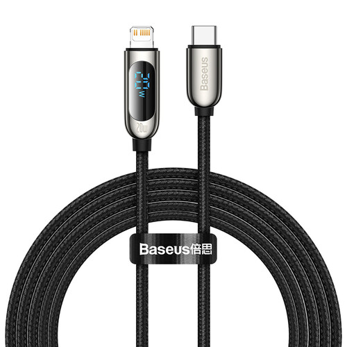 Купить Кабель круглый Baseus Lightning 8-pin - USB Type-C черный 2 м  5627765. Характеристики, отзывы и цены в Донецке