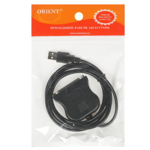Купить Кабель Orient USB 2.0 Type-A - LPT DB25F  1319161. Характеристики, отзывы и цены в Донецке