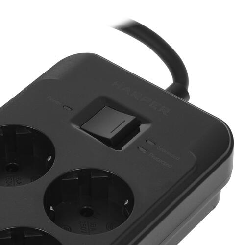 Купить Сетевой фильтр Harper UCH-650 черный  5362779. Характеристики, отзывы и цены в Донецке