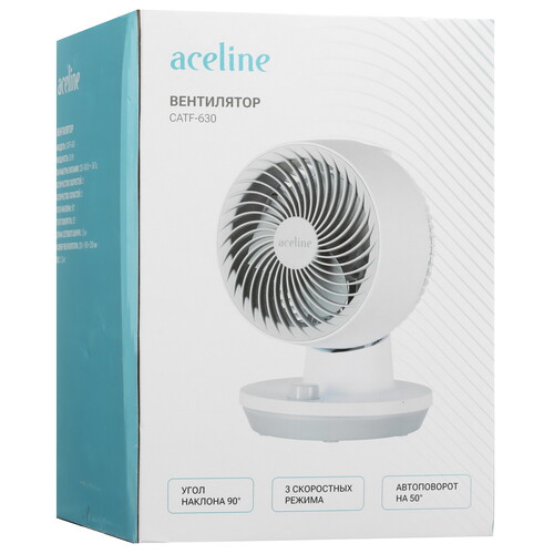 Купить Вентилятор Aceline CATF-630  белый  9189381. Характеристики, отзывы и цены в Донецке