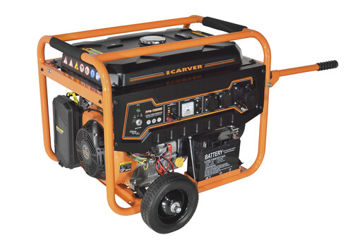 Купить Электрогенератор   бензиновый Carver PPG-10000Е  9100270. Характеристики, отзывы и цены в Донецке