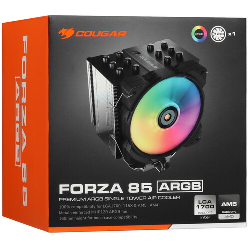 Купить Кулер для процессора Cougar Forza 85 ARGB  5454555. Характеристики, отзывы и цены в Донецке