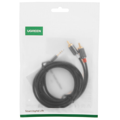 Купить Кабель   Ugreen jack 3.5 мм - 2RCA черный  9147631. Характеристики, отзывы и цены в Донецке