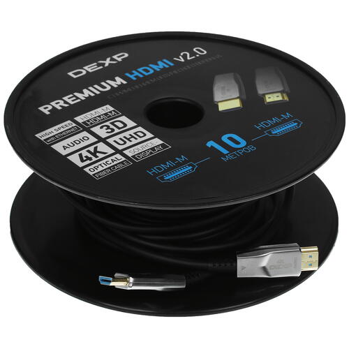 Купить Кабель однонаправленный DEXP HDMI - HDMI, 10 м  5009393. Характеристики, отзывы и цены в Донецке