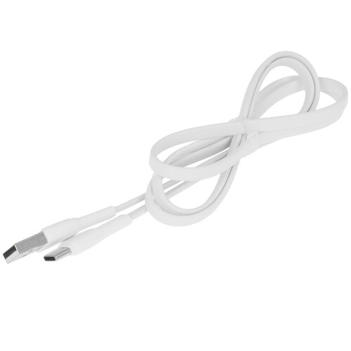 Купить Кабель плоский Hoco USB Type-C - USB 2.0 Type-A белый 1 м  9238216. Характеристики, отзывы и цены в Донецке