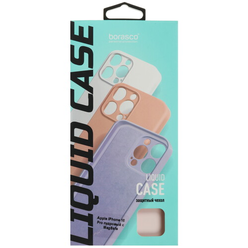 Купить Накладка  BoraSCO Liquid Case для Apple iPhone 16 Pro розовый  5601748. Характеристики, отзывы и цены в Донецке