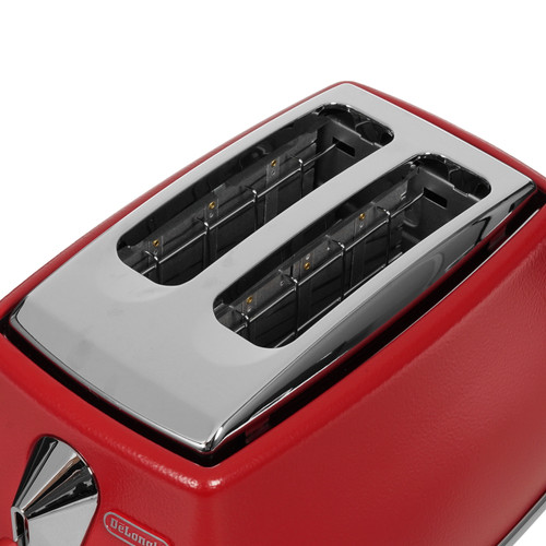 Купить Тостер DeLonghi Icona Capitals CTOE2103.R красный  1130142. Характеристики, отзывы и цены в Донецке