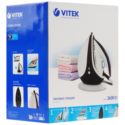 Купить Парогенератор VITEK VT-2432 белый  9018176. Характеристики, отзывы и цены в Донецке