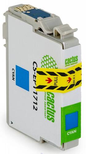 Купить Картридж Cactus CS-EPT1712 голубой  7930610. Характеристики, отзывы и цены в Донецке