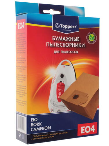 Купить Комплект пылесборник и фильтр Topperr EO 4 бежевый  1097494. Характеристики, отзывы и цены в Донецке