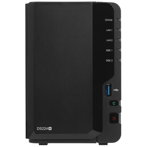 Купить Сетевое хранилище (NAS) Synology DiskStation DS224+  5429757. Характеристики, отзывы и цены в Донецке