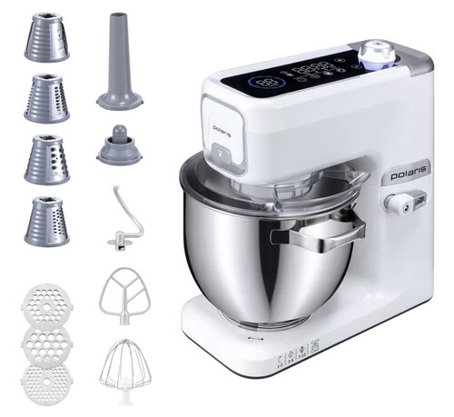 Купить Кухонная машина Polaris PKM 1525 белый  9316570. Характеристики, отзывы и цены в Донецке