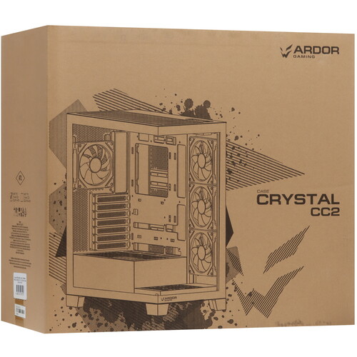 Купить Корпус ARDOR GAMING Crystal CC2  белый  5437176. Характеристики, отзывы и цены в Донецке
