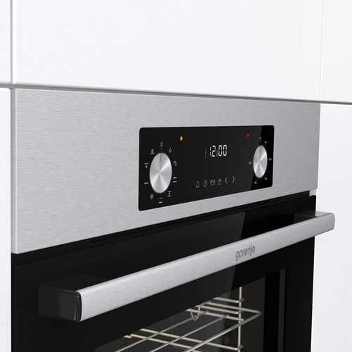 Купить Электрический духовой шкаф Gorenje BO6737E02NX серебристый  9140407. Характеристики, отзывы и цены в Донецке